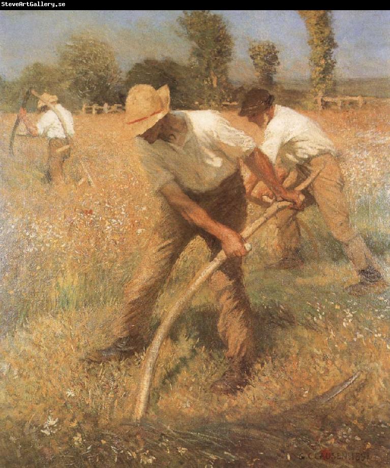 Sir George Clausen,RA The Mowers